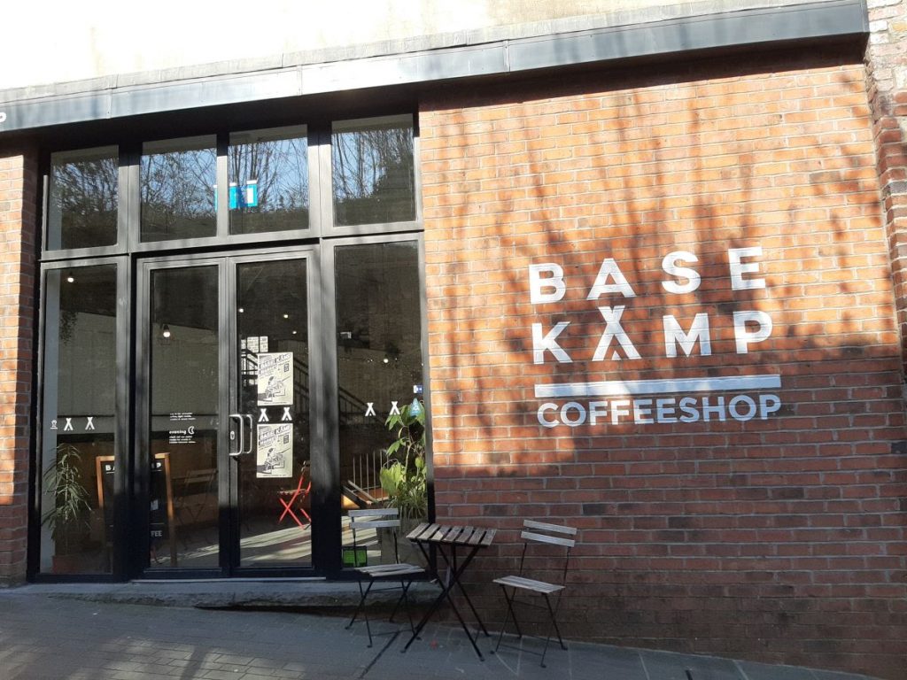 Basekamp Swansea Coffee Shop façade- closer shot