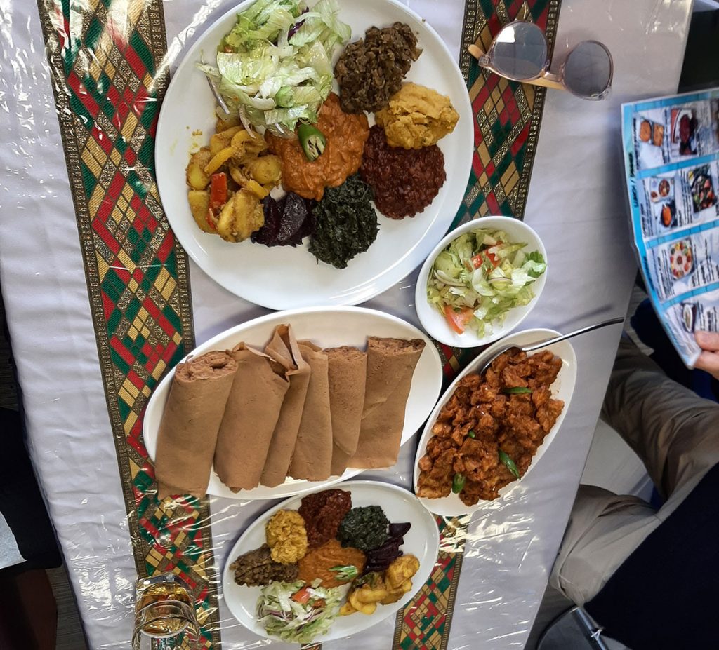 A selection of dishes at the Red Sea Restaurant in Swansea