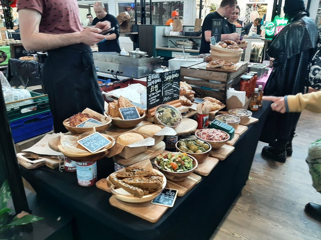 Vegan Mini-Market Food Display