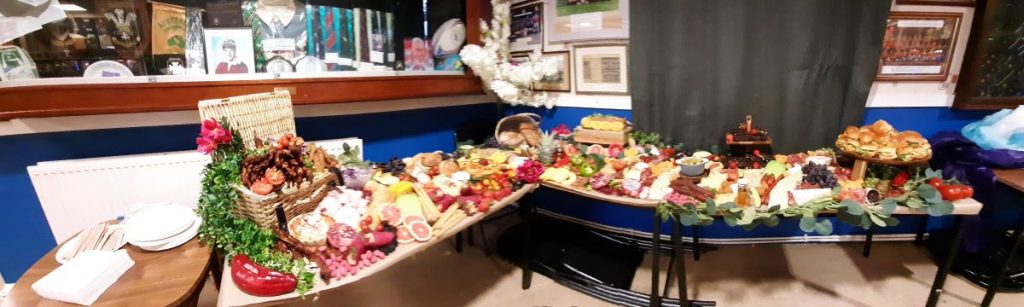 Howzat Catering Skewen, Neath: Where Presentation Meets Taste at Glais Rugby Club.