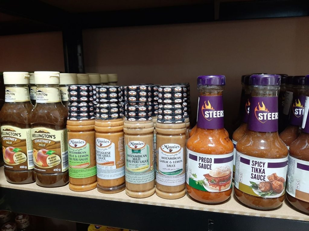 Nala's Shop - South African Products: Wellington's Chutney, Munnies sauces, Steers Prego Sauce and Steers Tikka Sauce.