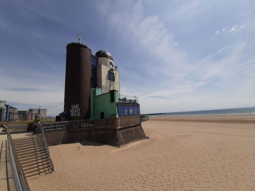 The Observatory Swansea looking east.