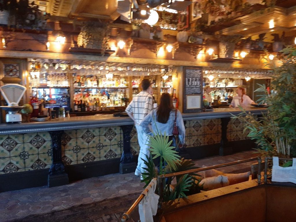 The bar at Gin & Juice Mumbles Swansea