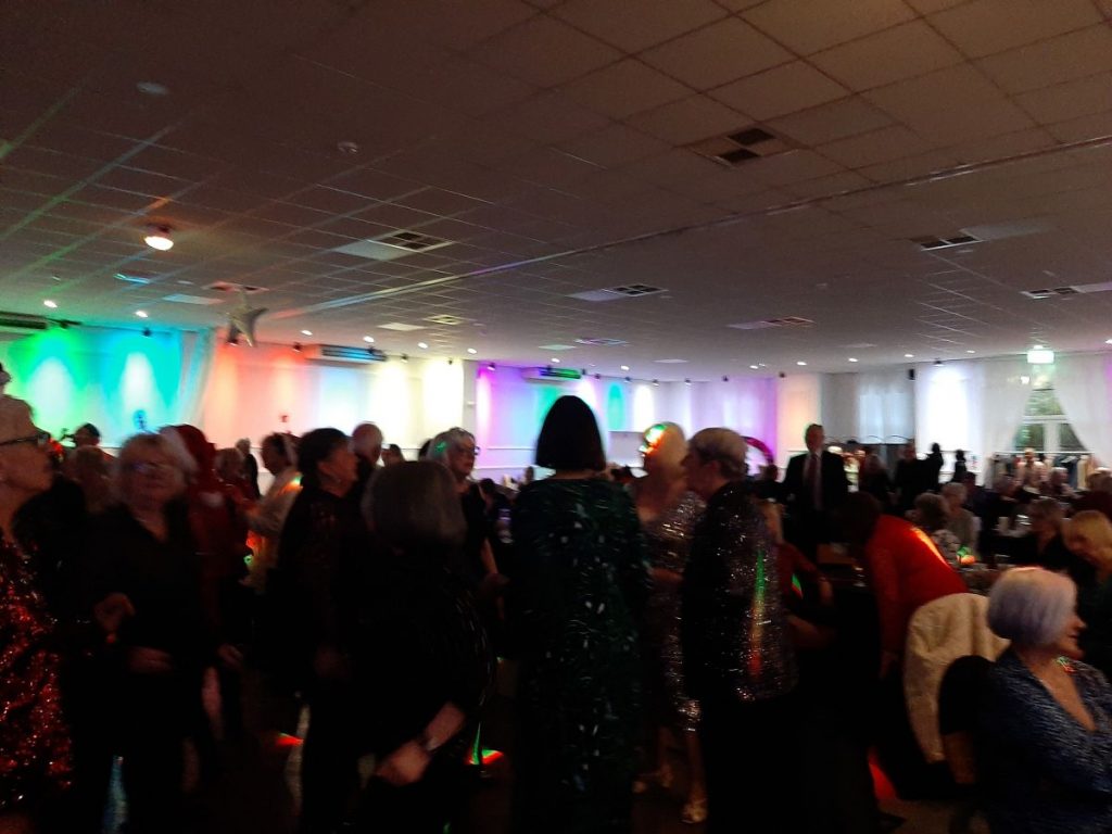 Everyone from Ageing Well (50 and over in Swansea) enjoying themselves at the Manor Park Country House, Clydach, Swansea