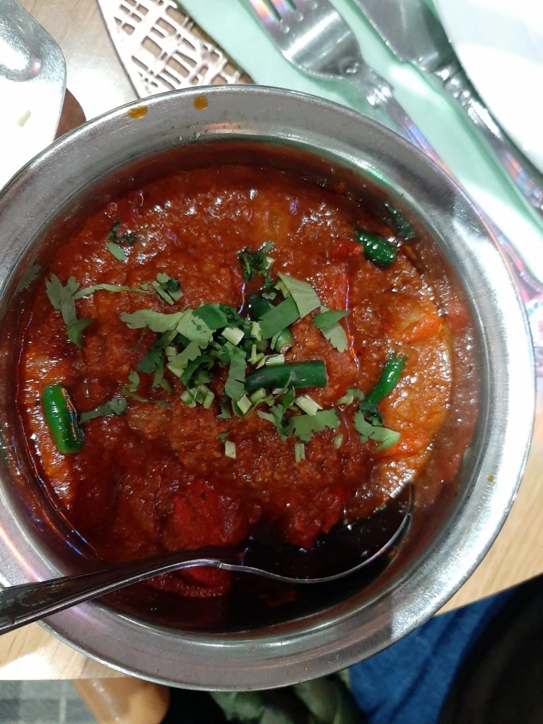 Chicken Cafreal (hot) — marinated chicken tikka cooked with lemon and green chillies at My Indian Ammanford