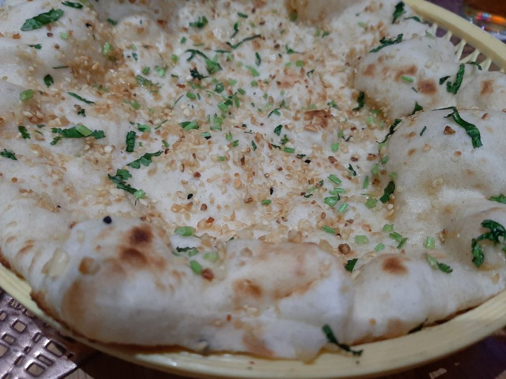 Garlic Nan at My Indian Ammanford