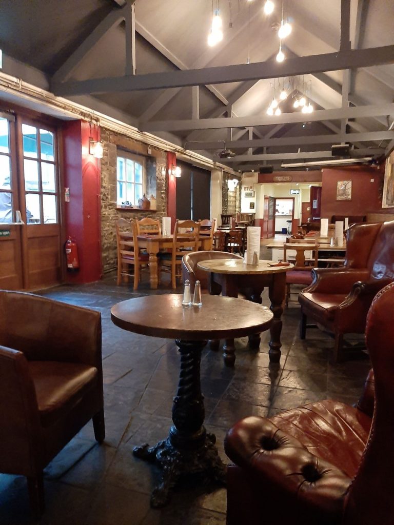 The interior of No Sign Wine Bar Swansea 