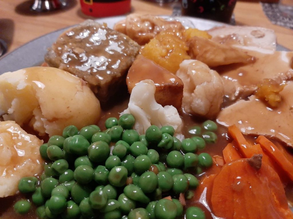 Cinio Twrci Rhost yn 'The New Tredegar Arms Cwmtwrch'