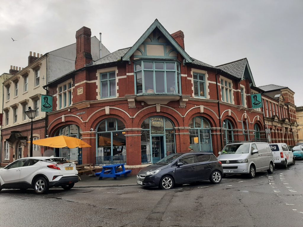 Façade of Queen's Hotel Swansea