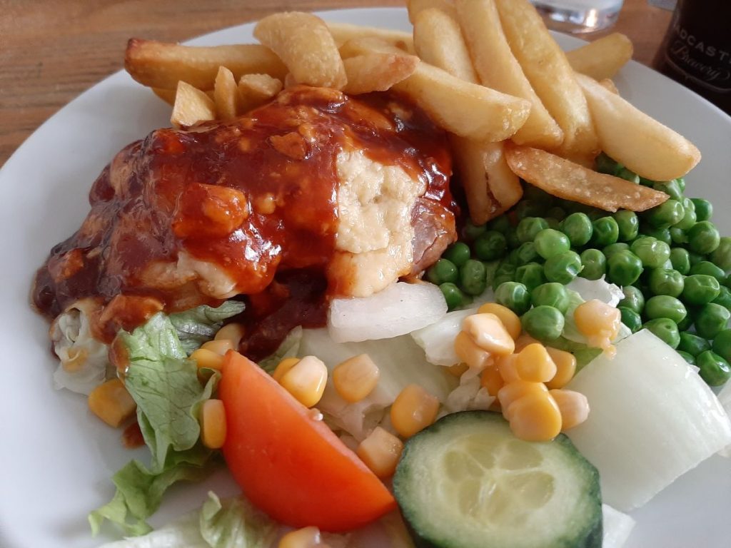 Hunter’s Chicken, a popular favourite among regulars at the Queen's Hotel Swansea