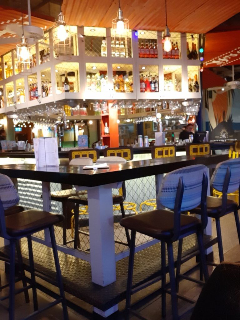 Turtle Bay Swansea Interior bar, offers a menu inspired by Caribbean flavours LOCATED AT 10 Castle Street, Swansea, SA1 1JF