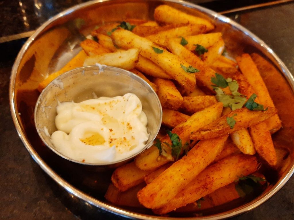 Delicious Masala Fries with Mayo