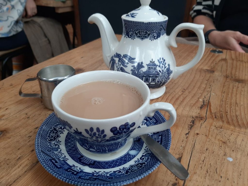 Pot of tea at the Maple & Bean, Morgan Arcade in Cardiff