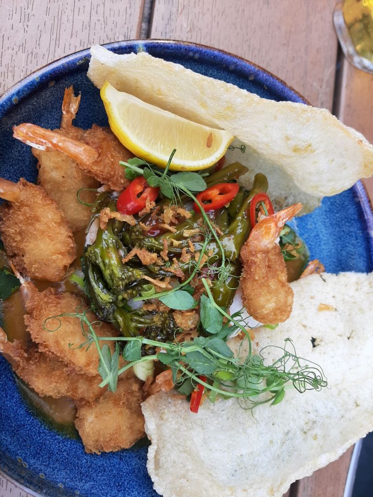 Crispy King Prawn Rice Bowl at O'Neill's,Trinity St, Cardiff 