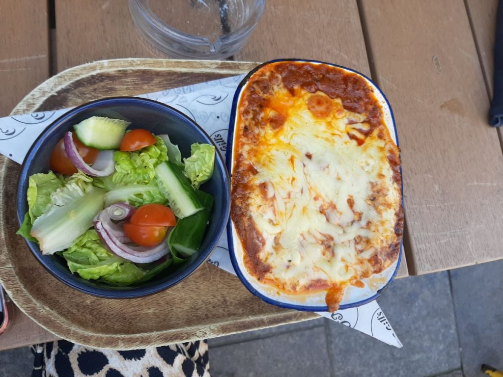 Lasagne at O'Neill's, Trinity St, Cardiff 