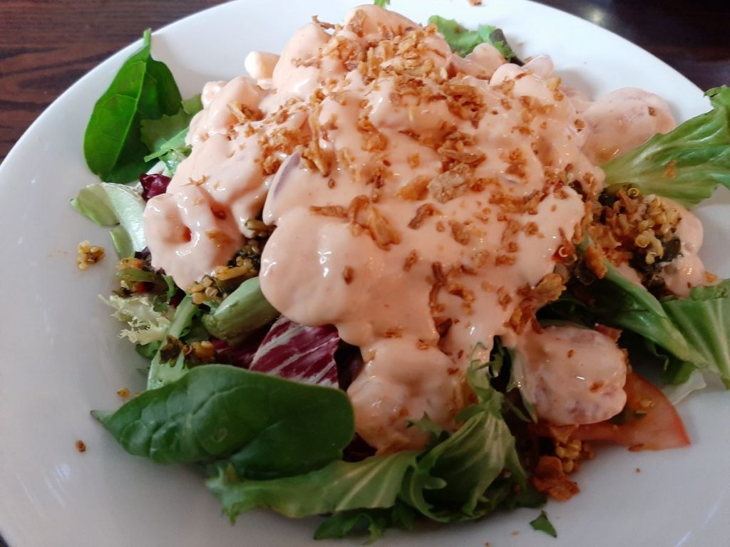 House Salad with Prawns