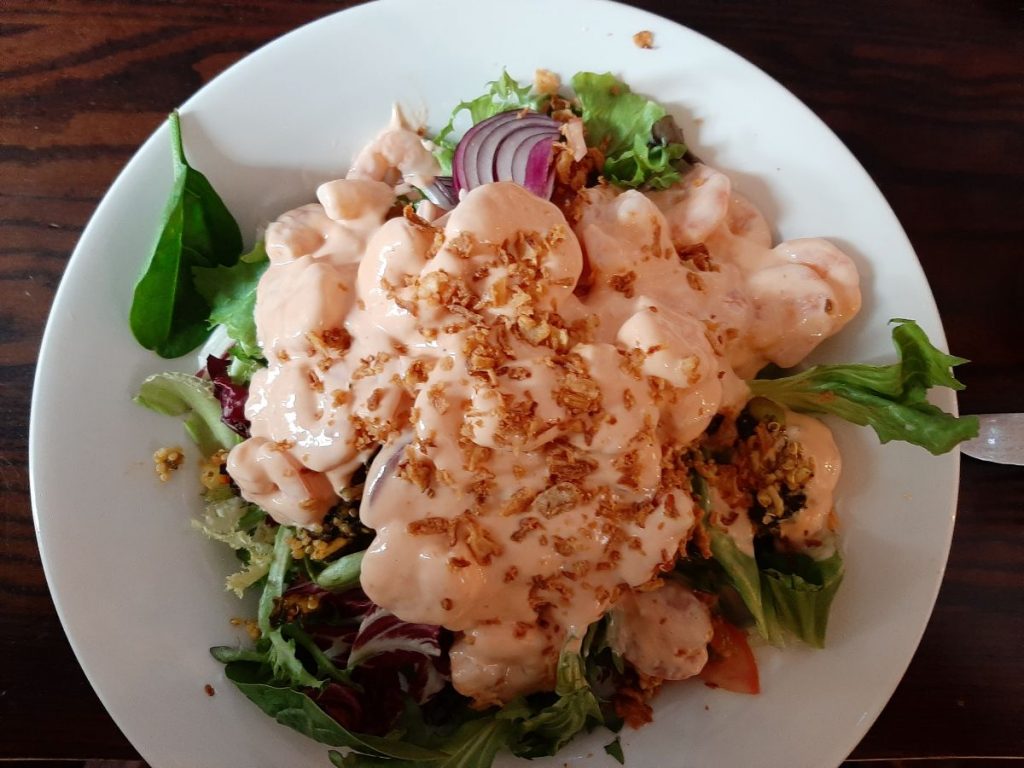House Salad with Prawns